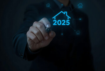 Business Professional Holding Smartphone with Glowing Digital Wallet and Dollar Bill Hologram, Symbolizing Mobile Banking and Financial Technology.