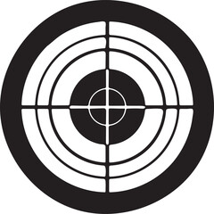 Circular target silhouette for shooting practice © MDSAIFUR