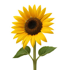 Fototapeta premium sunflower isolated on white background