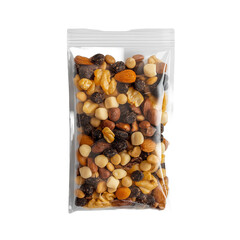 Rectangular Trail Mix Packaging Mockup on white background,png