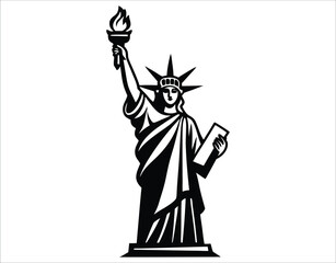 Fototapeta premium USA Symbol Silhouette Vector