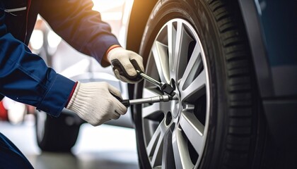 changing the wheel of a car