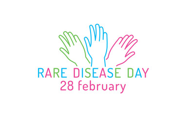 Rare Disease Day icon. Editable vector illustration