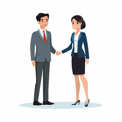 Obraz premium Business people shaking hands