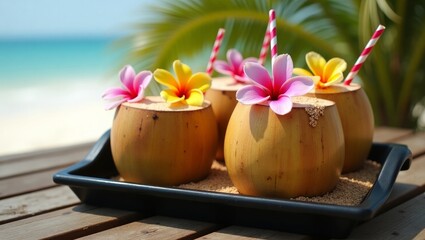 coconut on the beach