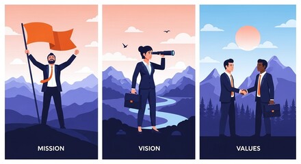Business Success: Mission, Vision, Values
