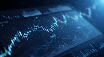 Gráfico de negociación de inversiones de mercado de valores. Gráfico de financiamiento de inversión, negocio de mercado y gráfico de crecimiento financiero de intercambio.