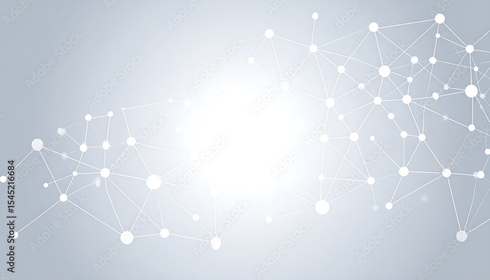 Poster abstract network connections on light background.