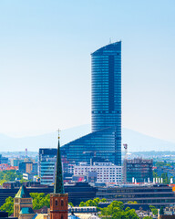 The largest building in Wroclaw is the Sky Tower skyscraper. Wroclaw, Poland, Europe
