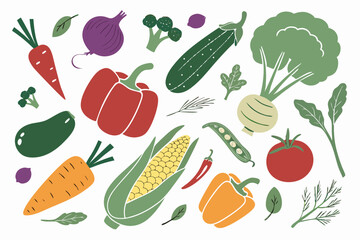 seamless pattern with vegetables