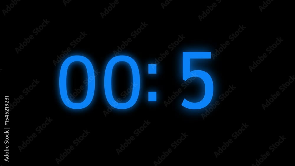 Aufkleber the countdown 10 seconds with a tenth of a share. minimalist 10 second countdown clock for presentat