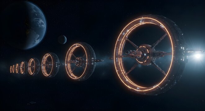 Exploraci&oacute;n de sistemas de transporte interestelar que conectan los planetas en la econom&iacute;a espacial