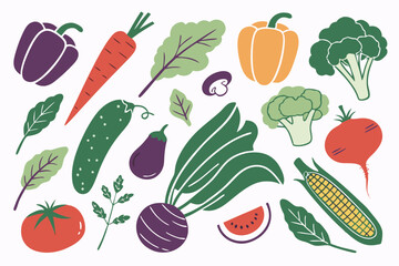 seamless pattern with vegetables