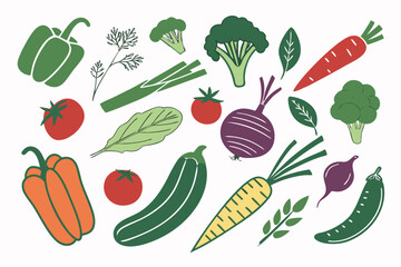 vegetables seamless pattern