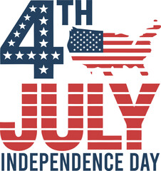 4th July USA Independence Day Celebration or vector illustration
