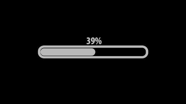 Abstract loading icon animation . Loading bar and percentage Futuristic progress loading bar 0-80 percent. Colorful and Pastel Colored Loading Progress Bar