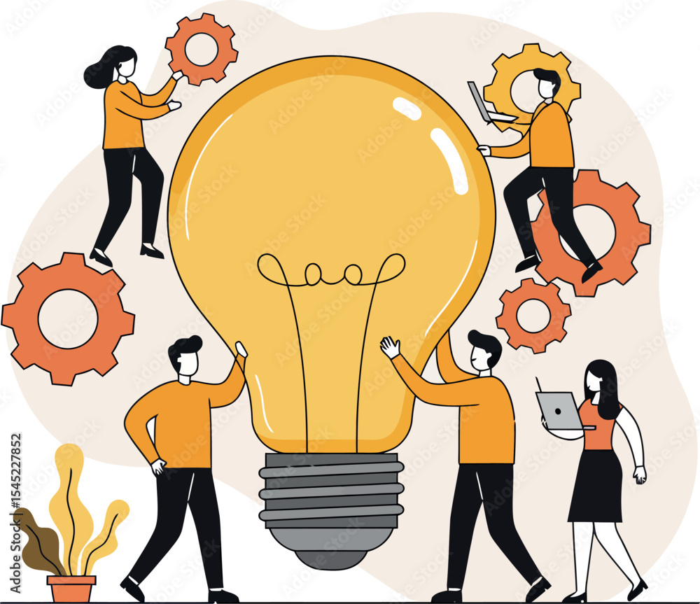 Poster collaborative innovation: teamwork and creativity in problem solving ideas
