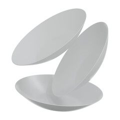 3D Plates Illustration