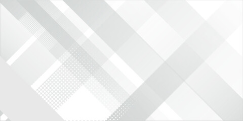 White hafltone box gradient rectangle presentation background. Vector illustration design for presentation, banner, cover, web, flyer, card, poster, wallpaper, texture, slide, magazine, and powerpoint