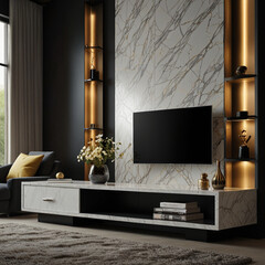 living room interior with fireplace