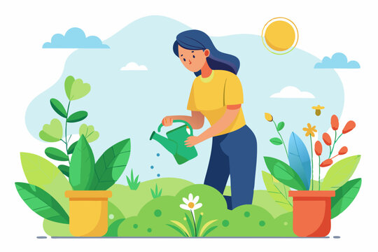 eco lifestyle, and agriculture concepts. Ideal for educational, promotional, or seasonal content related to home gardening and plant care.