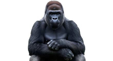 Gorilla Portrait Strength Power