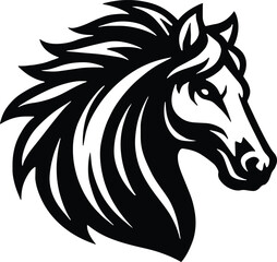 Mustang Horse middle high school sports team mascot isolated on transparent background