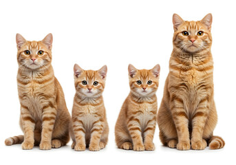 Orange Cats Family Portrait