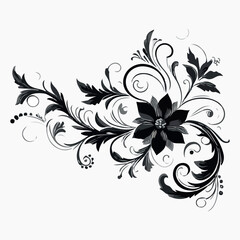 Elegant handdrawn black text dividers set decorative line art collection