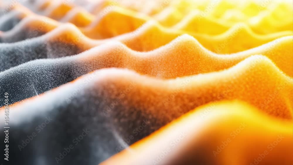 Poster warm particle wave abstract motion background