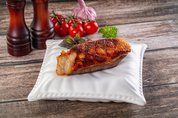 Roasted duck breast fillet meat