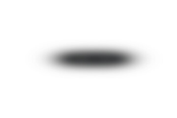 Realistic black oval shadow with soft blur edges on white background, ideal for product display, floating object illusion, graphic mockups, or minimal design enhancement and layout depth.