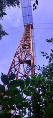 View of old rusty tower on the outskirts of Kosice.  Slovakia. Europe	