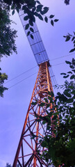 View of old rusty tower on the outskirts of Kosice.  Slovakia. Europe	
