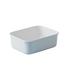 white plastic box isolated on white background