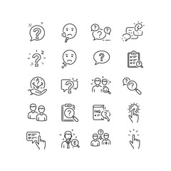 FAQ icons question mark support help customer service troubleshooting problem solving