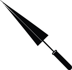 vector illustration of a black and white pencil
