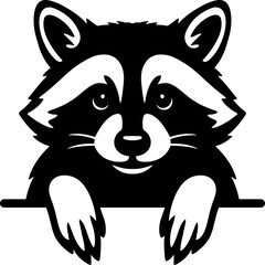 Peeking Raccoon SVG Cut Files for Cricut & Silhouette