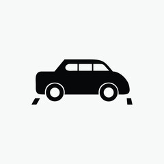 car road icon fully editable vector template