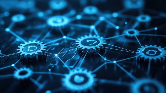 Intricate Network of Gears Representing Technology and Innovation - Powered by Adobe