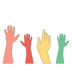 Fototapeta premium International youth day celebration hand symbol. Happy youth day for diverse teenagers, isolated vector, silhouette vector