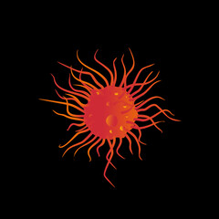 Virus and Bacteria icon,vector illustration