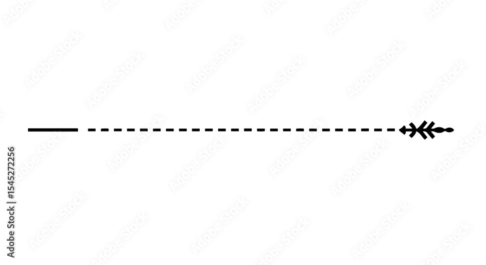 Aufkleber simple delimiter, divider line with dashed and solid style. elegant delimiter, divider for website d