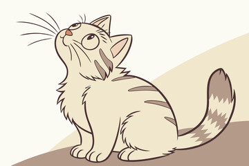  Cute Cartoon Baby with Big Eyes Reaching for Stars and Clouds