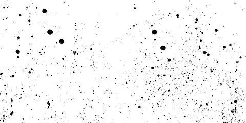 Black dot texture isolated on transparent background. Abstract grunge concrete wall dot texture background, black and white texture. Black dot Speckled gritty overlay texture. 
