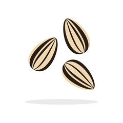 Sunflower Seeds Icon Vector Design.