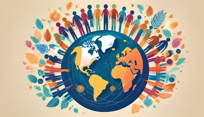 global accessibility awareness day with disability symbols highlighting diversity inclusivity equal access in diverse community