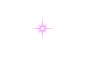Abstract bright pink energy burst with crosshair element on a deep black background