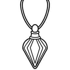 Pendant line art vector