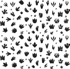 Animal Footprints Line Icons Set, Editable Stroke